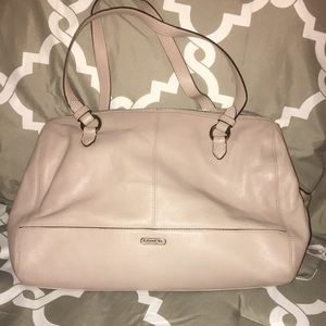 Coach 3 compartment shoulder purse